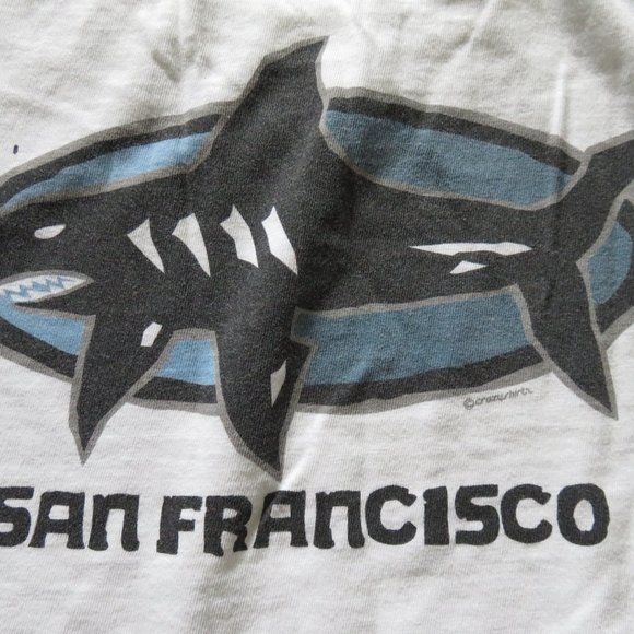 Shirts Vintage Crazy Shirts Long Sleeve Tshirt San Francisco Shark